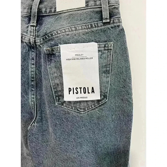 Pistola Presley High Rise Relaxed Roller Jeans Size 27 - Picture 9 of 13